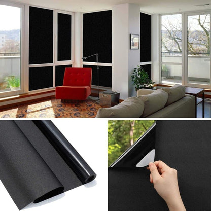 Reflective Self-Adhesive Window Film for Sun Protection UV Block and Privacy, Black, 40cmx2m V1188-MS-325-0426