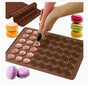 48-Cavity Silicone Macaron Cake Mold, Compatible with Baking Tools, 48 Places V1188-MS-325-0435