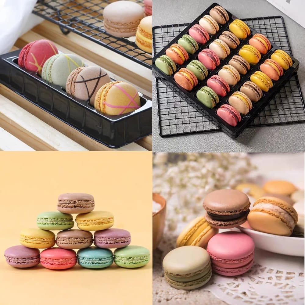 48-Cavity Silicone Macaron Cake Mold, Compatible with Baking Tools, 48 Places V1188-MS-325-0435