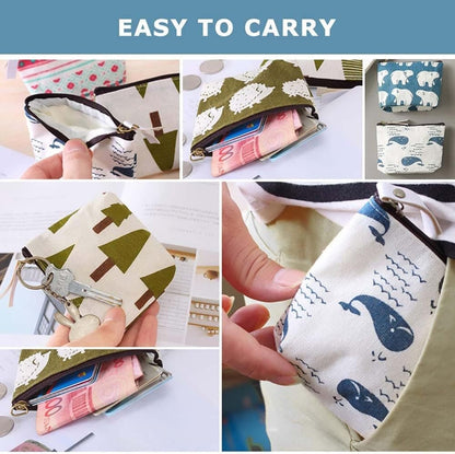 8-Pack Mini Makeup Bags with Zipper for Travel Storage, 8-Pack V1188-MS-325-0438