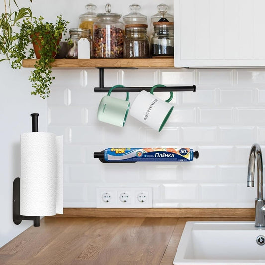 Self-adhesive paper towel holder, no drilling required V1188-MS-325-0451