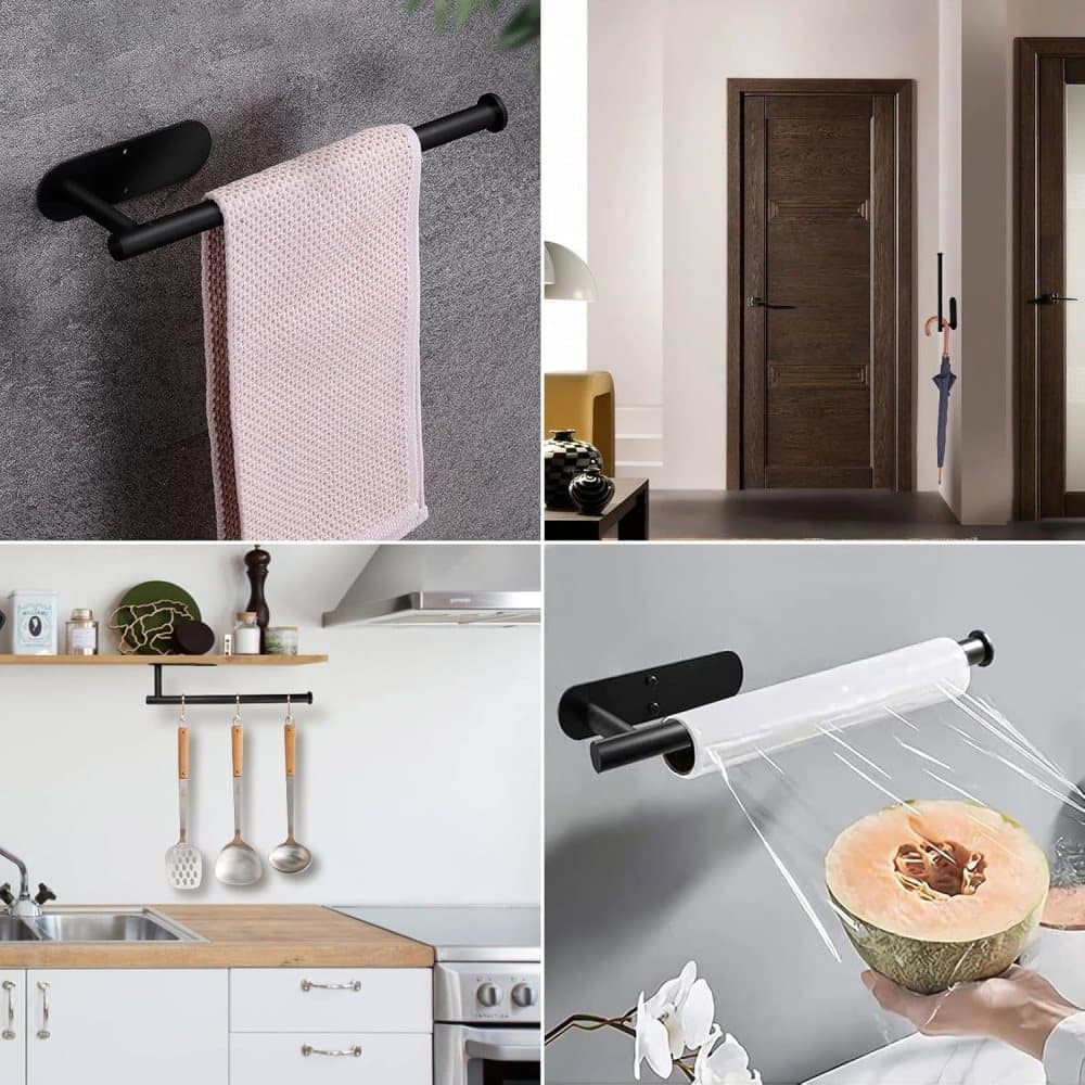 Self-adhesive paper towel holder, no drilling required V1188-MS-325-0451