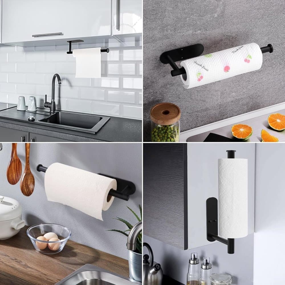 Self-adhesive paper towel holder, no drilling required V1188-MS-325-0451
