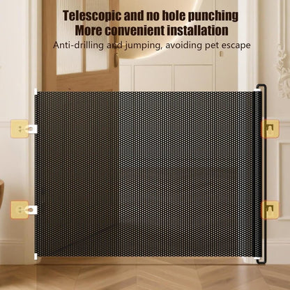 Child Safety Gate Removable for Indoors, 40x125 cm, Compatible with Children & Pets, Black V1188-MS-325-0467