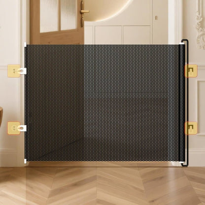 Child Safety Gate Removable for Indoors, 40x125 cm, Compatible with Children & Pets, Black V1188-MS-325-0467