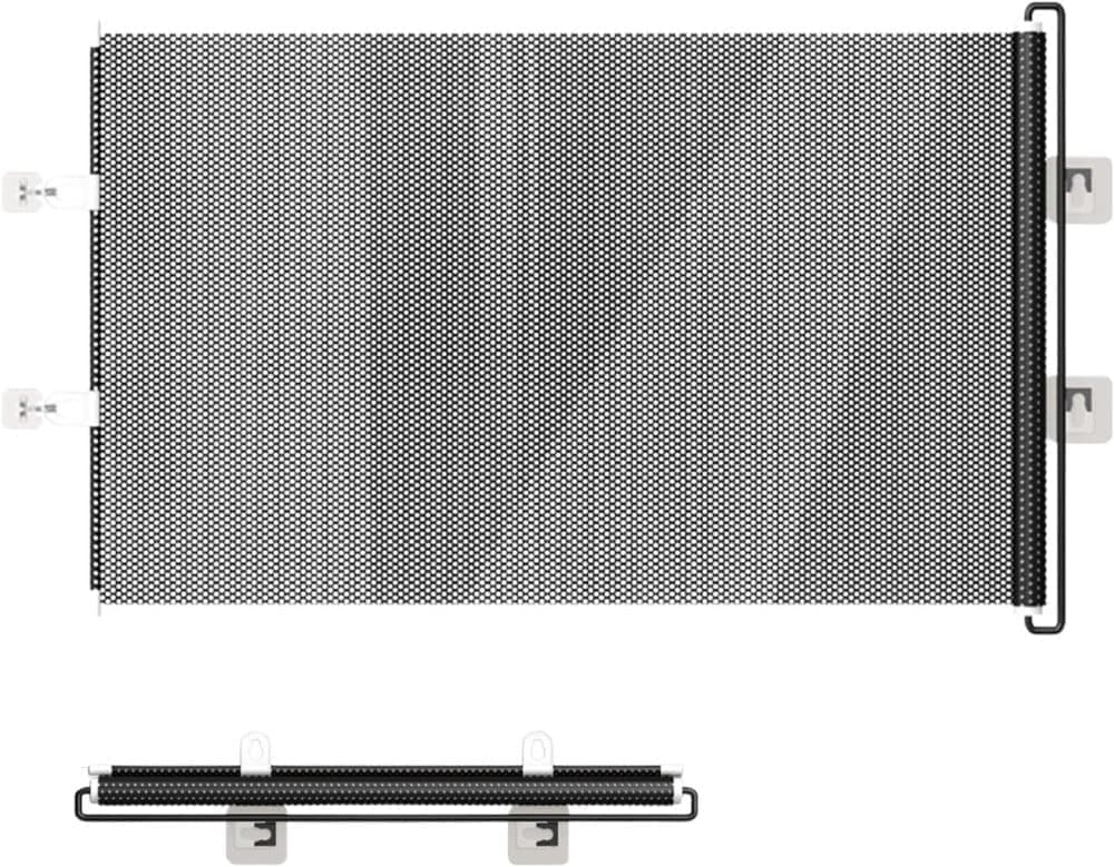 Child Safety Gate Removable for Indoors, 40x125 cm, Compatible with Children & Pets, Black V1188-MS-325-0467