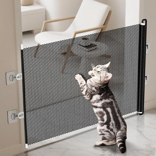 Child Safety Gate Removable for Indoors, 40/50x125 cm, Compatible with Children & Pets, Black, 50x125cm V1188-MS-325-0468