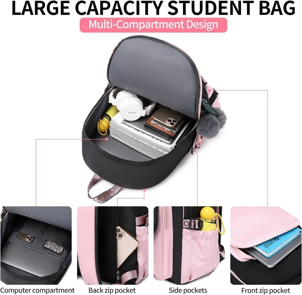 Children Backpack for School, Waterproof Durable Large Capacity Backpack for Kids Teens, Comfortable to V1188-MS-325-0479