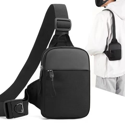Waterproof Shoulder Bag for Cycling Sports Travel, Black, M V1188-MS-325-0482
