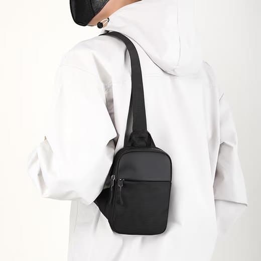 Waterproof Shoulder Bag for Cycling Sports Travel, Black, M V1188-MS-325-0482