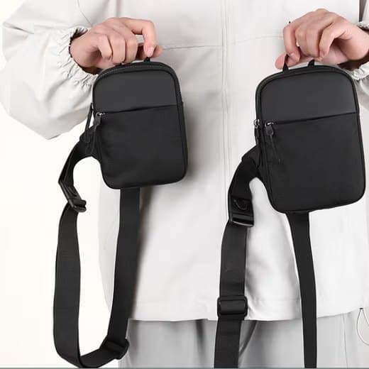 Waterproof Shoulder Bag for Cycling Sports Travel, Black, L V1188-MS-325-0483