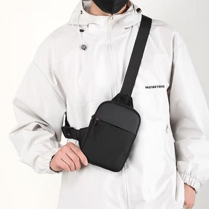 Waterproof Shoulder Bag for Cycling Sports Travel, Black, L V1188-MS-325-0483
