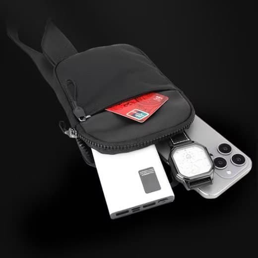 Waterproof Shoulder Bag for Cycling Sports Travel, Black, L V1188-MS-325-0483