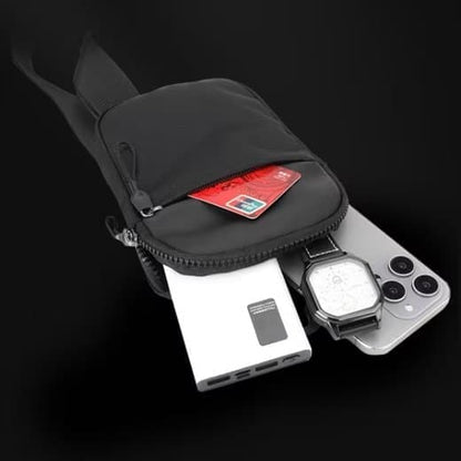 Waterproof Shoulder Bag for Cycling Sports Travel, Black, L V1188-MS-325-0483