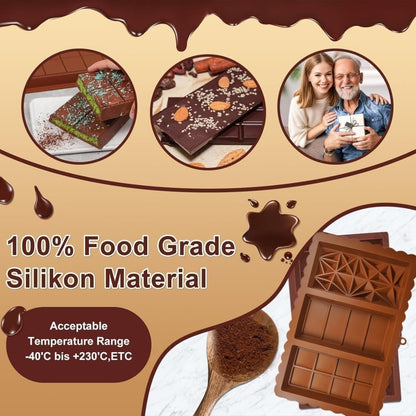 3-in-1 Chocolate Mold, Silicone BPA-Free, for Dubai V1188-MS-325-0496