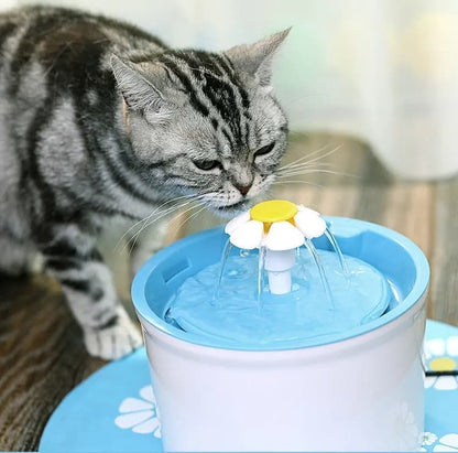 1.6L Round Pet Water Fountain for Cats and Dogs, Green V1188-MS-325-0503