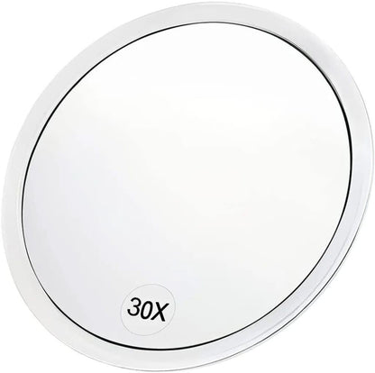 20X/30X Magnification Makeup Mirror with Tweezers, White, 30X V1188-MS-325-0504