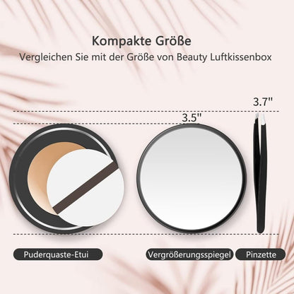 20X/30X Magnification Makeup Mirror with Tweezers, White, 30X V1188-MS-325-0504