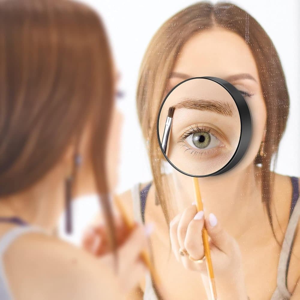 20X/30X Magnification Makeup Mirror with Tweezers, Black, 30X V1188-MS-325-0505