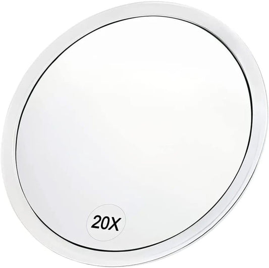 20X 30X Magnification Makeup Mirror with Tweezers, White, Practical Makeup Tool V1188-MS-325-0507