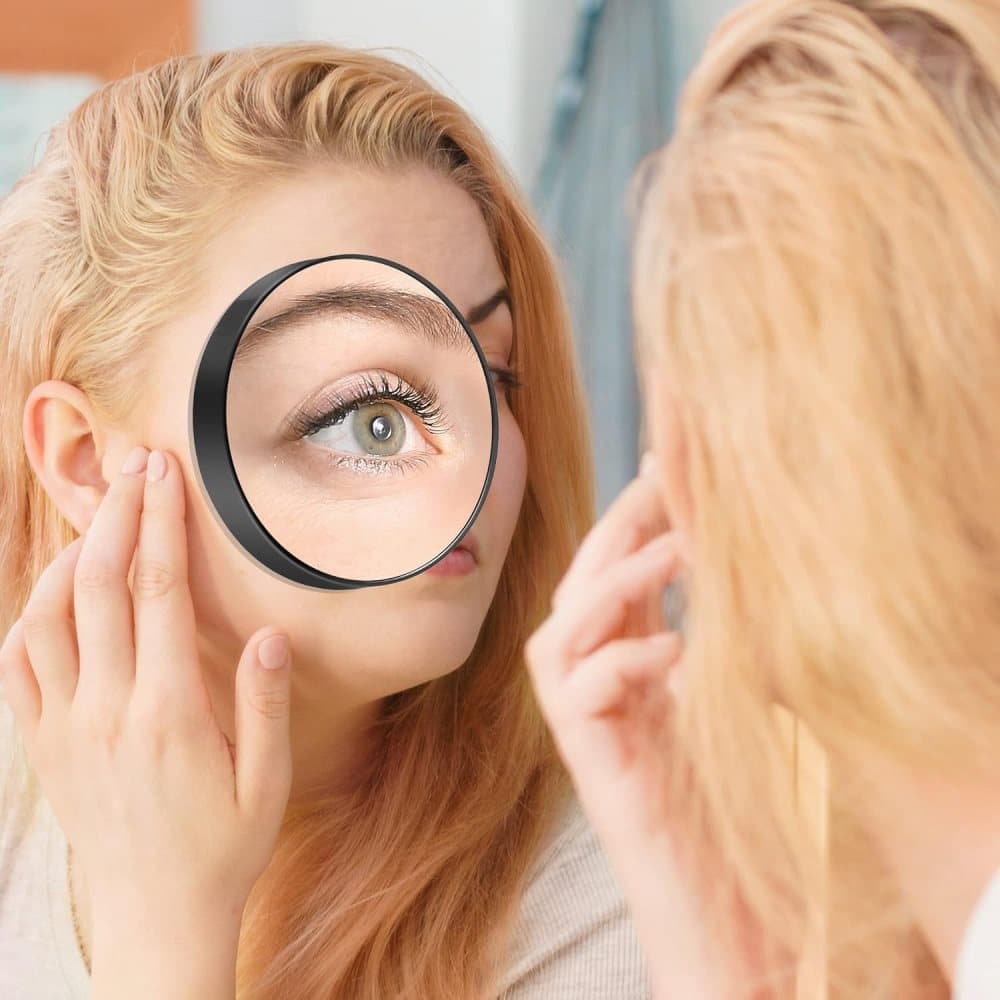 20X 30X Magnification Makeup Mirror with Tweezers, White, Practical Makeup Tool V1188-MS-325-0507