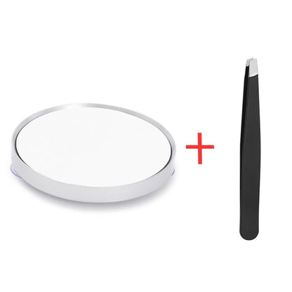 20X 30X Magnification Makeup Mirror with Tweezers, White, Practical Makeup Tool V1188-MS-325-0507