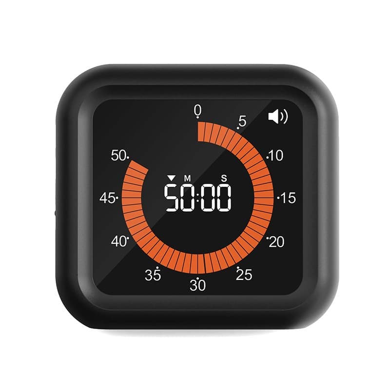 Rechargeable Visual Timer with Magnet and Stand, Adjustable Volume, 11 Hours 59 Minutes V1188-MS-325-0509