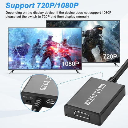 SCART to HDMI Converter 1080p with Audio and Video Support V1188-MS-325-0510