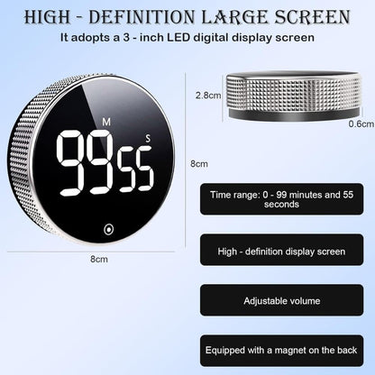 Digital Timer with Magnet and LED Display, Compatible with Kitchen Appliances V1188-MS-325-0526