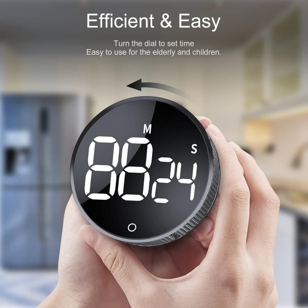 Digital Timer with Magnet and LED Display, Compatible with Kitchen Appliances V1188-MS-325-0526