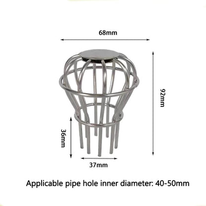 Leaf Stopper for Gutter, Ball-Shaped Drain Strainer for Roof with Large Flow Design, 68 x 92mm V1188-MS-325-0529