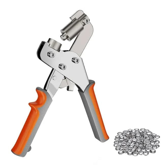 100 pcs Magnetic Hole Punch and Eyelet Set, 10.5 mm, Compatible with Fabric Tarpaulin PVC V1188-MS-325-0531