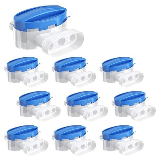 10 Pack Waterproof ABS Gel-filled Cable Connectors for Robotic Lawn Mower, with Resin for Garden Electrical V1188-MS-325-0538