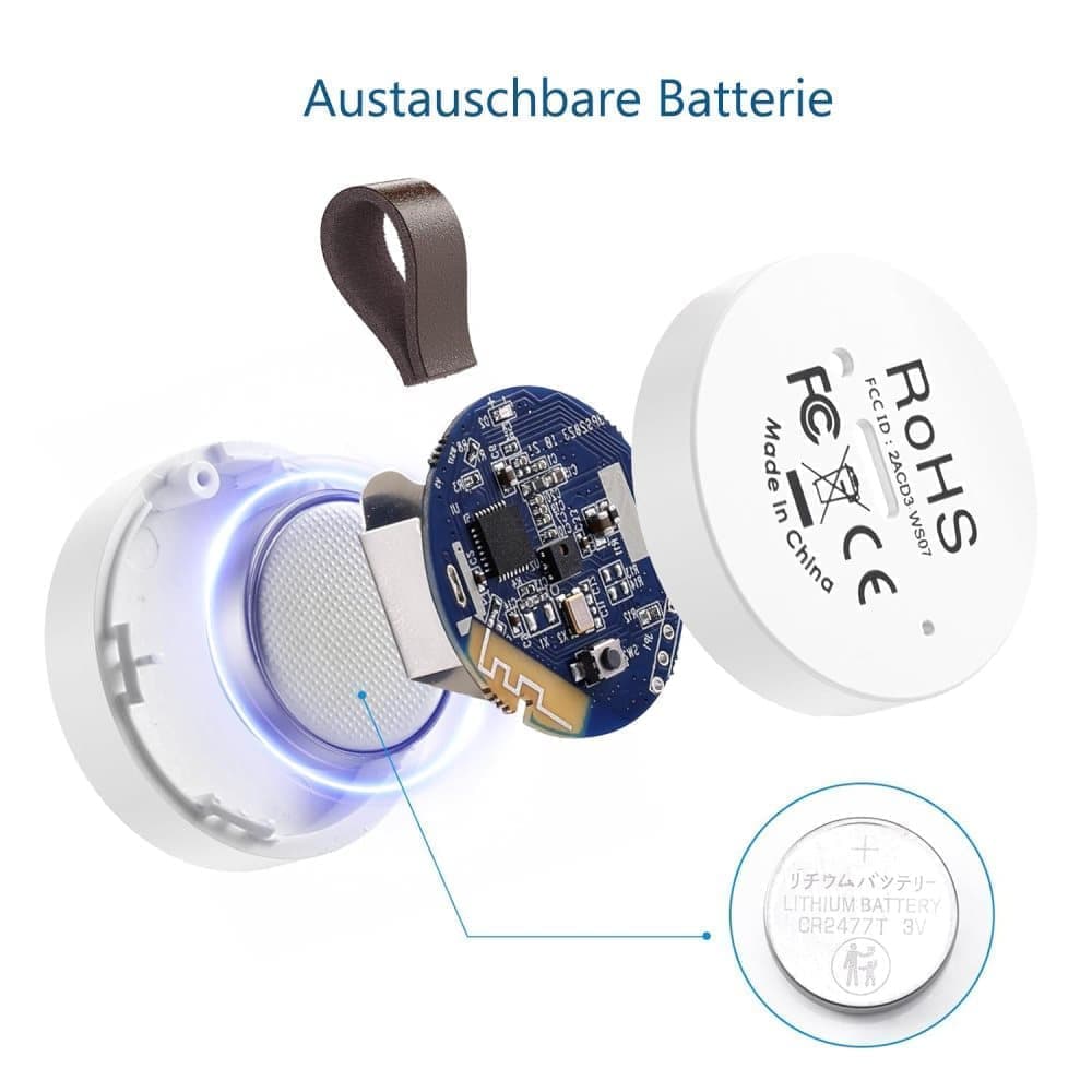 Wireless Bluetooth Thermometer Hygrometer with App Data Storage and Display V1188-MS-325-0539