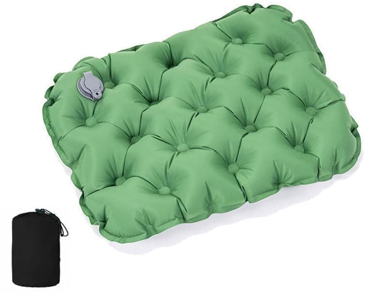 Inflatable Seat Cushion Stool, Lightweight Portable Waterproof for Outdoors and Offices, Green V1188-MS-325-0548