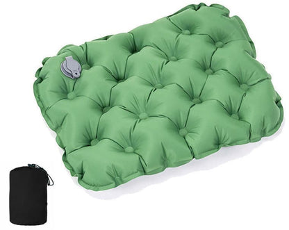 Inflatable Seat Cushion Stool, Lightweight Portable Waterproof for Outdoors and Offices, Green V1188-MS-325-0548