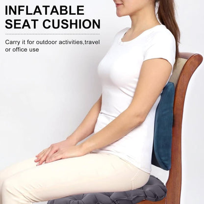 Inflatable Seat Cushion Stool, Waterproof Lightweight Portable for Outdoors and Offices, Dark Gray V1188-MS-325-0550