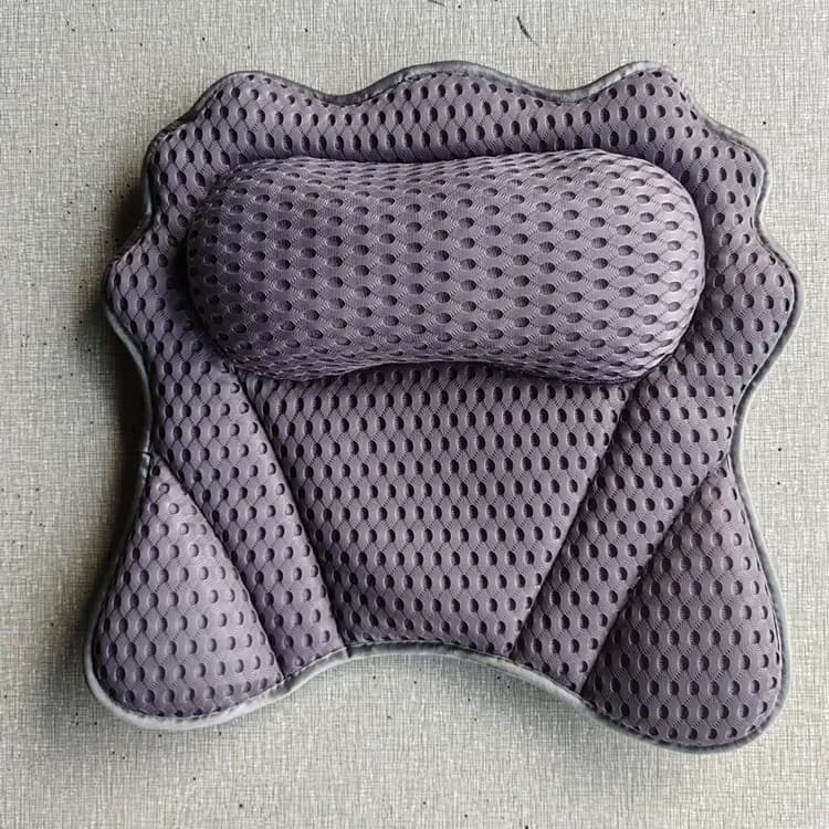 6-Pack Ergonomic Bathtub Pillow with 6 Strong Suction Cups, Support for Head Neck Shoulders & Back, 4D V1188-MS-325-0554