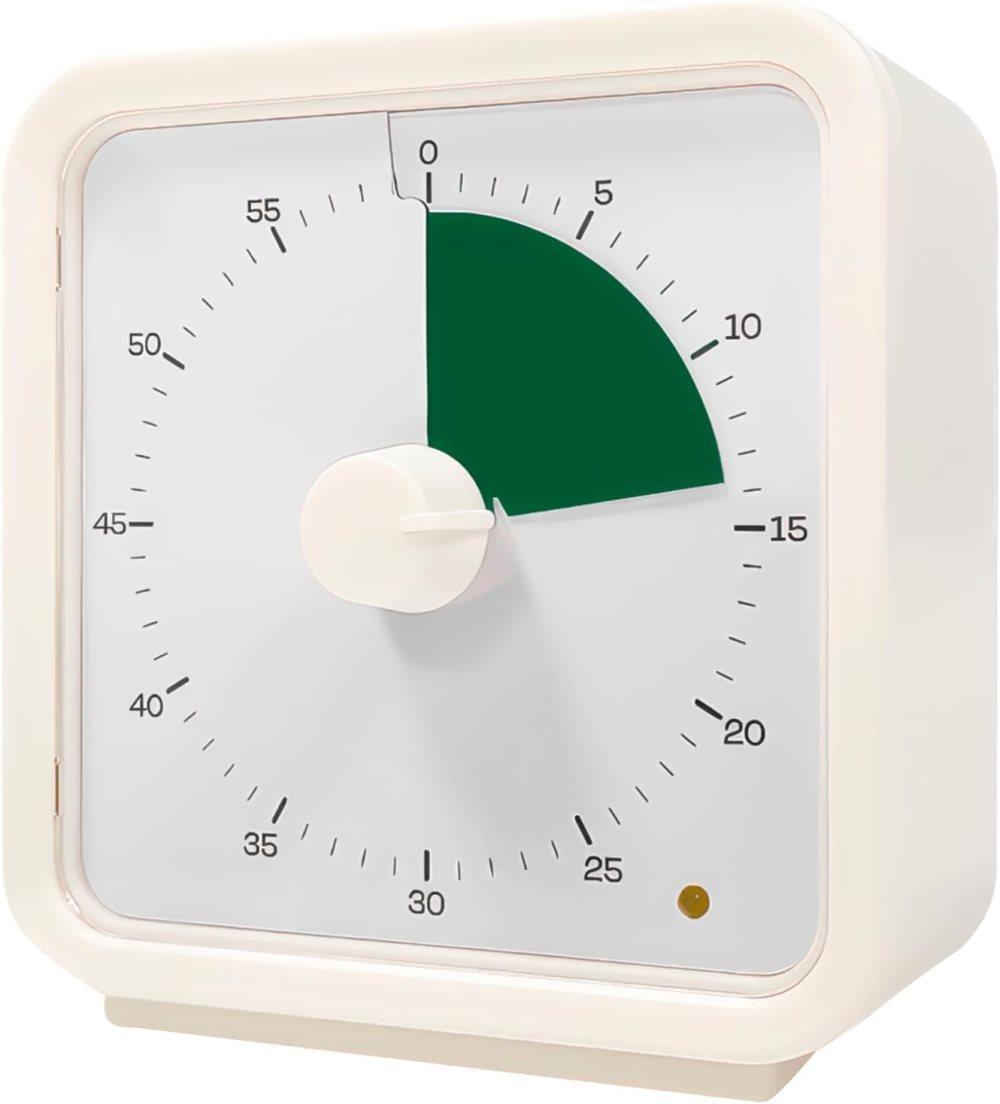 60 Minute Visual Timer for Kids Learning Classrooms Meetings, Adjustable Volume with Magnet, Dark Green V1188-MS-325-0560