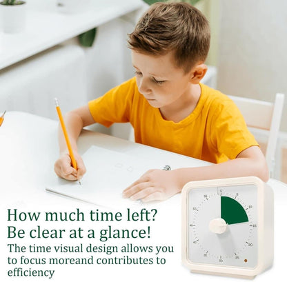 60 Minute Visual Timer for Kids Learning Classrooms Meetings, Adjustable Volume with Magnet, Dark Green V1188-MS-325-0560