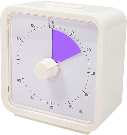 60 Minute Visual Timer for Kids Learning Classrooms and Meetings, Adjustable Volume with Magnet, Purple V1188-MS-325-0561