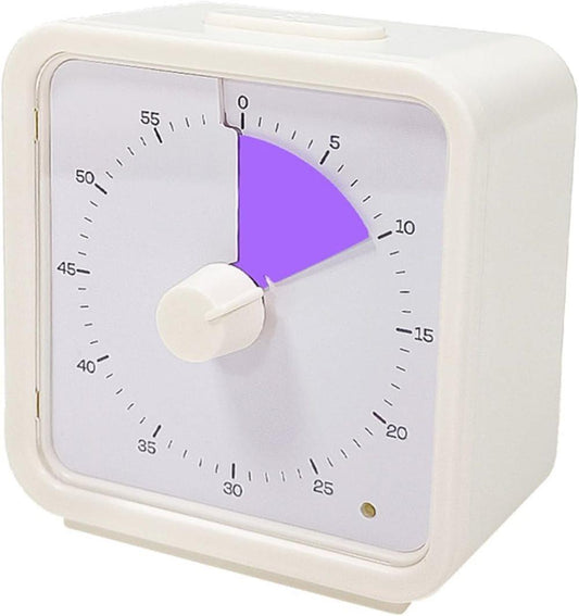 60 Minute Visual Timer for Kids Learning Classrooms and Meetings, Adjustable Volume with Magnet, Purple V1188-MS-325-0561