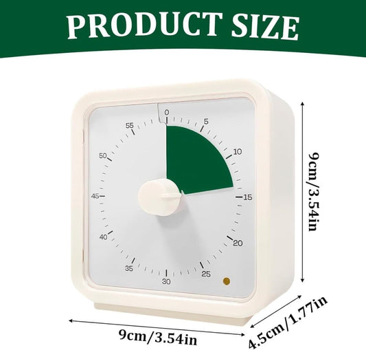 60 Minute Visual Timer for Kids Learning Classrooms and Meetings, Adjustable Volume with Magnet, Purple V1188-MS-325-0561