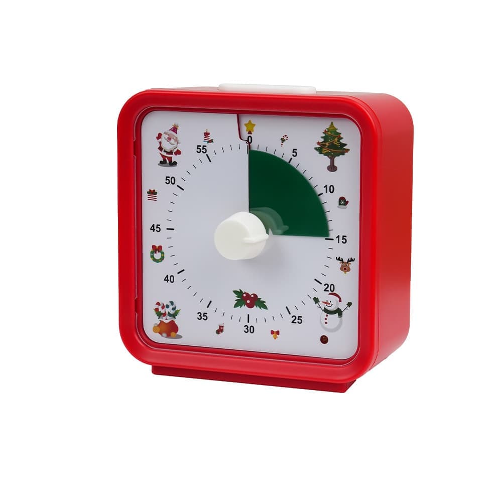 60 Minute Visual Timer for Kids Learning Classrooms Meetings, Adjustable Volume with Magnet, Red V1188-MS-325-0562