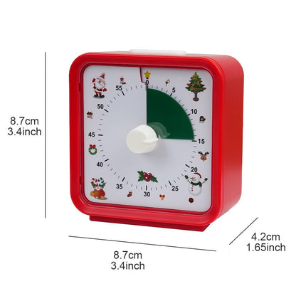 60 Minute Visual Timer for Kids Learning Classrooms Meetings, Adjustable Volume with Magnet, Red V1188-MS-325-0562