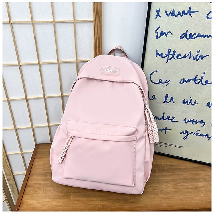 Waterproof School Backpack for Travel, Unisex Student Bag, Pink V1188-MS-325-0567