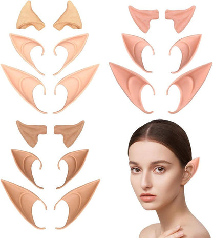 Halloween Elf Ears 9-Pack, One Size, Compatible with Costumes V1188-MS-325-0573