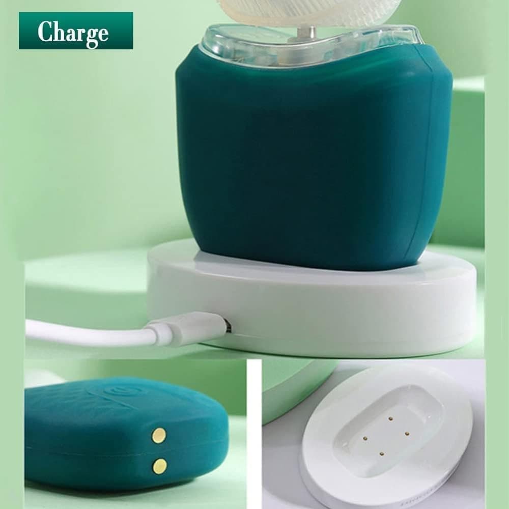 360 degrees U-Shaped Electric Toothbrush with 3 Cleaning Modes, IPX7 Waterproof, Automatic Ultrasonic Tooth V1188-MS-325-0578