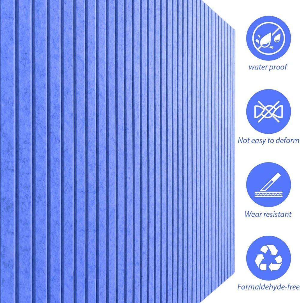30x30cm Self-adhesive Cork Bulletin Board for Photos and Messages, Dark Blue, for Home and Office V1188-MS-325-0582