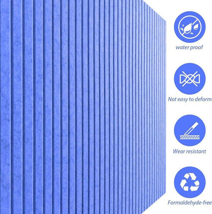 30x30cm Self-adhesive Cork Bulletin Board for Photos and Messages, Dark Blue, for Home and Office V1188-MS-325-0582